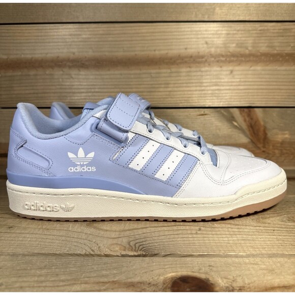 NEW Mens Size Adidas Forum Low “White Blue Dawn” UNC
